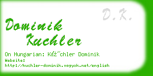 dominik kuchler business card